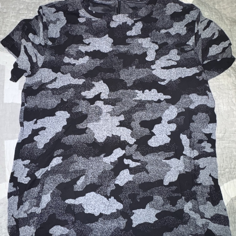 Black and Gray Camouflage tshirt